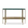 Gold And Mirror Modern Cube Console Tables (Photo 5 of 15)