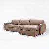 2Pc Maddox Right Arm Facing Sectional Sofas With Chaise Brown (Photo 8 of 25)