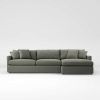 Setoril Modern Sectional Sofa Swith Chaise Woven Linen (Photo 9 of 25)