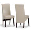 Cream Faux Leather Dining Chairs (Photo 7 of 25)