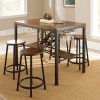 Bettencourt 3 Piece Counter Height Solid Wood Dining Sets (Photo 15 of 25)