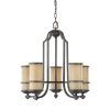 Creme Parchment Glass Chandeliers (Photo 9 of 15)
