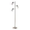 Glass Satin Nickel Standing Lamps (Photo 14 of 15)
