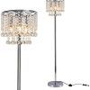Crystal Bead Chandelier Standing Lamps (Photo 3 of 15)