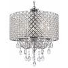 Crystal And Chrome Chandeliers (Photo 2 of 15)