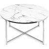 Modern Round Faux Marble Coffee Tables (Photo 7 of 15)
