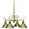Brass Four-Light Chandeliers (Photo 11 of 15)