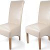 Ivory Leather Dining Chairs (Photo 4 of 25)