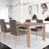 Frosted Glass Modern Dining Tables With Grey Finish Metal Tapered Legs (Photo 19 of 25)