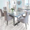 Jaxon Grey 5 Piece Round Extension Dining Sets With Wood Chairs (Photo 14 of 25)