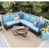 Patio Conversation Sets With Blue Cushions (Photo 15 of 15)