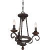 Rustic Black 28-Inch Four-Light Chandeliers (Photo 2 of 15)