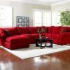 Red Leather Sectional Sofas With Ottoman (Photo 12 of 15)