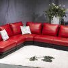 Small Red Leather Sectional Sofas (Photo 9 of 15)