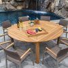 Solid Wood Circular Dining Tables White (Photo 13 of 25)