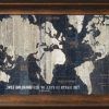 Framed World Map Wall Art (Photo 4 of 15)