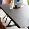 Black Wash Banks Extending Dining Tables (Photo 19 of 25)
