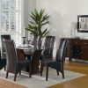 Dark Brown Leather Dining Chairs (Photo 19 of 25)
