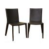 Dark Brown Leather Dining Chairs (Photo 13 of 25)