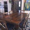 Distressed Walnut And Black Finish Wood Modern Country Dining Tables (Photo 2 of 25)