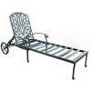 Cast Aluminum Chaise Lounges With Wheels (Photo 12 of 15)