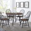 Jaxon 5 Piece Extension Round Dining Sets With Wood Chairs (Photo 11 of 25)