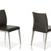 Grey Leather Dining Chairs (Photo 11 of 25)