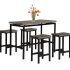 The Best Denzel 5 Piece Counter Height Breakfast Nook Dining Sets