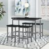 Denzel 5 Piece Counter Height Breakfast Nook Dining Sets (Photo 2 of 25)
