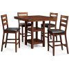 Denzel 5 Piece Counter Height Breakfast Nook Dining Sets (Photo 6 of 25)