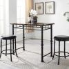 Debby Small Space 3 Piece Dining Sets (Photo 14 of 25)