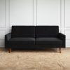 2 Seater Black Velvet Sofa Beds (Photo 5 of 15)