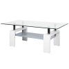 Clear Rectangle Center Coffee Tables (Photo 5 of 15)
