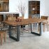 25 Ideas of Iron Wood Dining Tables
