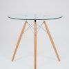 Eames Style Dining Tables With Chromed Leg And Tempered Glass Top (Photo 5 of 25)