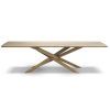 Dining Tables In Seared Oak With Brass Detail (Photo 23 of 25)