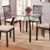 Round Black Glass Dining Tables And 4 Chairs (Photo 12 of 25)