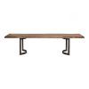 Acacia Wood Top Dining Tables With Iron Legs On Raw Metal (Photo 17 of 25)