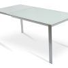 Modern Glass Top Extension Dining Tables In Stainless (Photo 4 of 25)