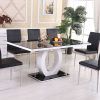 Black Glass Extending Dining Tables 6 Chairs (Photo 14 of 25)