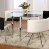 Round Black Glass Dining Tables And Chairs (Photo 20 of 25)