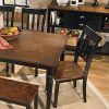 Distressed Walnut And Black Finish Wood Modern Country Dining Tables (Photo 15 of 25)