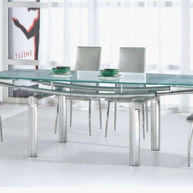 25 Inspirations Glass and Stainless Steel Dining Tables