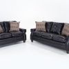 Panther Black Leather Dual Power Reclining Sofas (Photo 6 of 15)