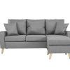Dulce Mid-Century Chaise Sofas Light Gray (Photo 1 of 25)