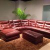 Red Leather Sectionals With Ottoman (Photo 7 of 15)