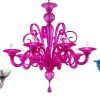 Coloured Glass Chandelier (Photo 9 of 15)
