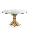Modern Gold Dining Tables With Clear Glass (Photo 12 of 25)