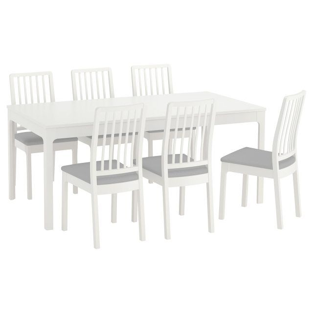 25 Photos White Dining Tables with 6 Chairs