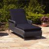 Eliana Outdoor Brown Wicker Chaise Lounge Chairs (Photo 3 of 15)
